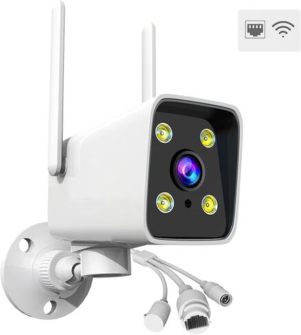 5MP Wireless Security Camera Outdoor - AI Auto Tracking Home WiFi Camera with Two Way Talk, PTZ, Color Night Vision, 24/7 Recording Monitor System for Indoor Outdoor Surveillance in Kuwait