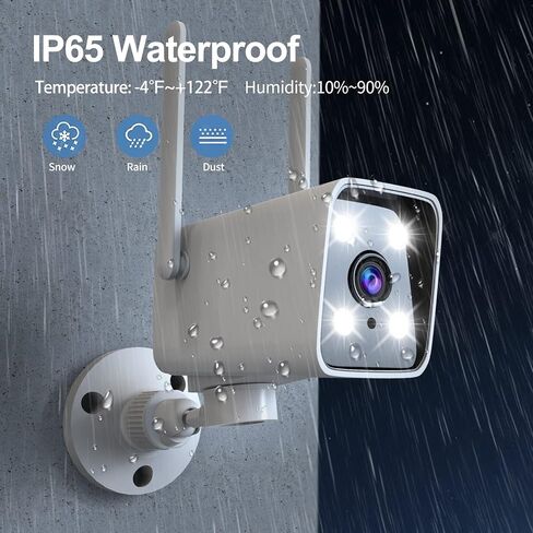 5MP Wireless Security Camera Outdoor - AI Auto Tracking Home WiFi Camera with Two Way Talk, PTZ, Color Night Vision, 24/7 Recording Monitor System for Indoor Outdoor Surveillance in Kuwait