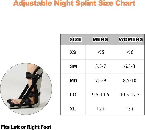 Plantar Fasciitis Night Splint, Sleeping Stretch Boot, Grey, M in Saudi Arabia