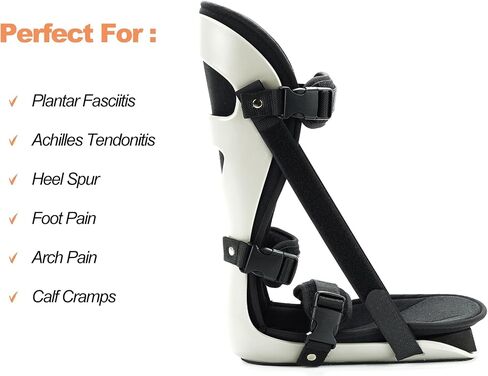 Plantar Fasciitis Night Splint, Sleeping Stretch Boot, Grey, M in Saudi Arabia