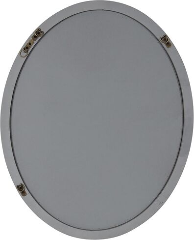 Kate and Laurel Mansell Farmhouse Oval Wood Framed Wall Mirror, 24 x 30, Rustic Gray, Decorative Modern Mirror for Wall in Saudi Arabia