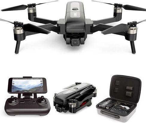 تشيروينج طائرة بدون طيار جيمبال ثنائية المحاور مع كاميرا 4K EIS للبالغين والمبتدئين، طائرة درون U38S قابلة للطي 5G FPV بمحرك عديم المسفرات، العودة الذكية، فولو مي، واي بوينت فلايت in Kuwait