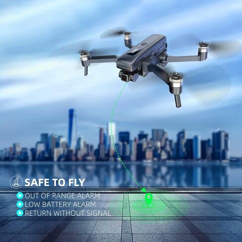 تشيروينج طائرة بدون طيار جيمبال ثنائية المحاور مع كاميرا 4K EIS للبالغين والمبتدئين، طائرة درون U38S قابلة للطي 5G FPV بمحرك عديم المسفرات، العودة الذكية، فولو مي، واي بوينت فلايت in Kuwait