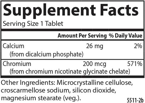 Carlson Chelated Chromium 200 mcg Superior Absorption - Healthy Metabolism Energy Production & Optimal Wellness - 300 Tablets in Saudi Arabia