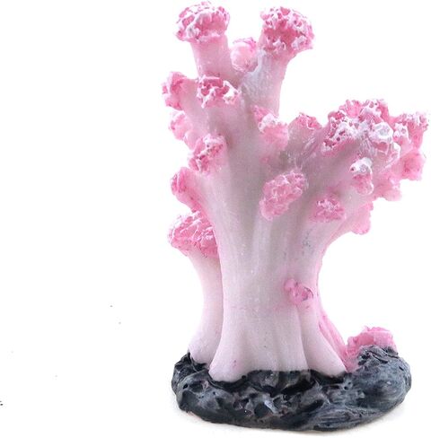 Semetall 2Pcs Sea Coral Aquarium Ornament, Artificial Sea Coral Plants Decorations for Fish Tank and Aquarium(Pink) in Saudi Arabia
