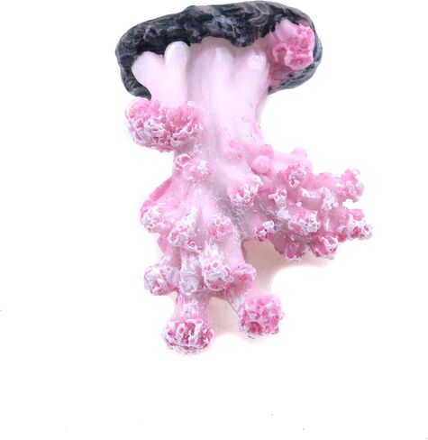 Semetall 2Pcs Sea Coral Aquarium Ornament, Artificial Sea Coral Plants Decorations for Fish Tank and Aquarium(Pink) in Saudi Arabia