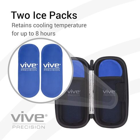 Vive Precision Insulin Travel Case - Cooler Bag for Diabetic Supplies, Medicine, Pen, Vial Supply - Insulated Holder & Cooling Ice Pack - Cold Carrying Storage Organizer for Women, Men, Kids in Saudi Arabia