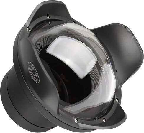 Seafrogs Wide Angle Dome Port Rechangeable housing Fisheye Wide Angle housing Lens for Seafrogs Waterproof Camera Case (WA005-F) in Kuwait