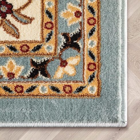 Well Woven Barclay Collection Sarouk Red 2x7 Runner Rug - for Hallways, Kitchens, and Entryways in Saudi Arabia