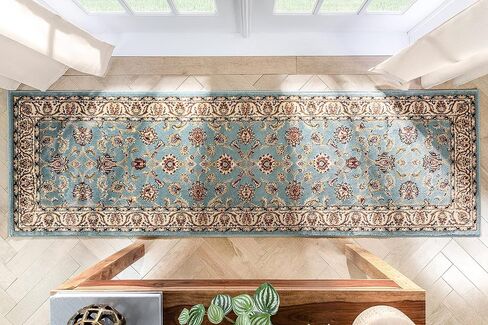 Well Woven Barclay Collection Sarouk Red 2x7 Runner Rug - for Hallways, Kitchens, and Entryways in Saudi Arabia