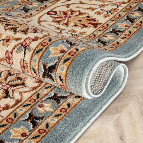 Well Woven Barclay Collection Sarouk Red 2x7 Runner Rug - for Hallways, Kitchens, and Entryways in Saudi Arabia