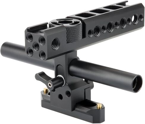 NICEYRIG NATO Handle with Quick Release Safety Rail 70mm, 15mm Rail Block DSLR Camera Cage Top Grip Handgrip Applicable for Sony A7SIII /A7RIV/A7RIII/A7III/A7II in Saudi Arabia