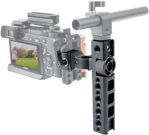 NICEYRIG NATO Handle with Quick Release Safety Rail 70mm, 15mm Rail Block DSLR Camera Cage Top Grip Handgrip Applicable for Sony A7SIII /A7RIV/A7RIII/A7III/A7II in Saudi Arabia