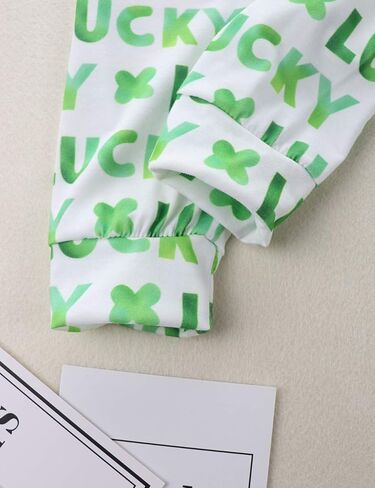 طقم ملابس KANGKANG St Patricks Day Baby Boy + رومبير أخضر + Lucky Pants 3Pcs in Kuwait