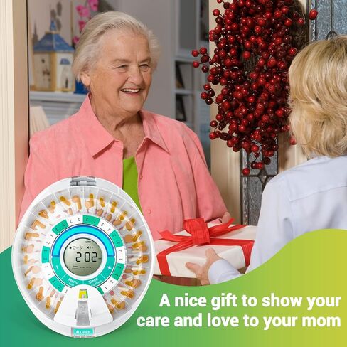 Zoksi Upgrade Bluetooth Automatic Pill Dispenser Machine for Elderly with Alarm, Smart Medication Pill Box 28 Day for Home Use, Eletronic Medicine Organizer Monthly, Timed Reminder in Kuwait