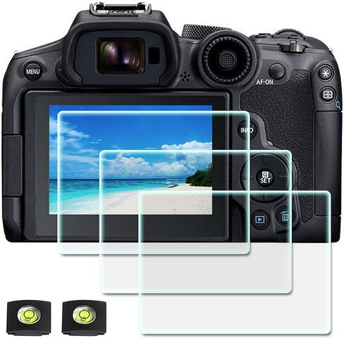 واقي شاشة ZLMC EOS R7 لكاميرا Canon EOS R7، واقي شاشة زجاجي مقوى EOSR7 9H من الحافة إلى الحافة [3 عبوات] in Kuwait