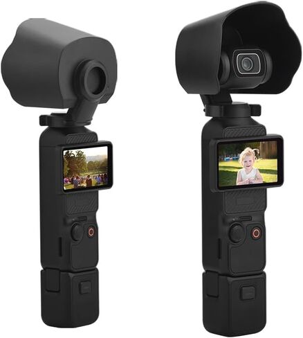غطاء حماية من الشمس لعدسة الكاميرا من JIJIMICO لـ DJI Osmo Pocket 3 غطاء عدسة مضاد للوهج واقي عدسة ظلة غطاء حماية لـ Osmo Pocket 3 ملحقات الكاميرا in Kuwait