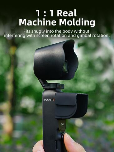 غطاء حماية من الشمس لعدسة الكاميرا من JIJIMICO لـ DJI Osmo Pocket 3 غطاء عدسة مضاد للوهج واقي عدسة ظلة غطاء حماية لـ Osmo Pocket 3 ملحقات الكاميرا in Kuwait