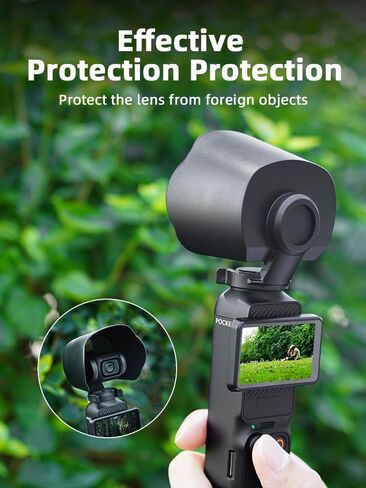 غطاء حماية من الشمس لعدسة الكاميرا من JIJIMICO لـ DJI Osmo Pocket 3 غطاء عدسة مضاد للوهج واقي عدسة ظلة غطاء حماية لـ Osmo Pocket 3 ملحقات الكاميرا in Kuwait