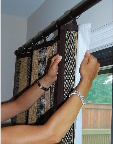 Versailles Home Fashions BL014158-4 Insulating Thermal Liner for Bamboo Grommet Panels, 42" x 63", Off-White in Kuwait