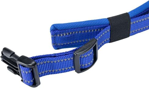 طوق كلب عاكس للضوء من EXCELLENT ELITE SPANKER، طوق كلاسيكي ناعم ومبطن قابل للتنفس من النايلون قابل للتعديل مع مشبك سريع التحرير للأولاد والبنات والذكور والإناث الصغيرة والمتوسطة والكبيرة لتدريب الكلاب (أزرق-S) in Saudi Arabia