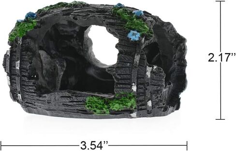 Bumiews 15 Pack Aquarium Decoration Fish Tank Decorations Small Castle Barrel Hideouts Fish Cave Mini Artificial Ornament Anemone Starfish, Mini Fishes and Lifelike Various Sizes Plastic Plants Small in Saudi Arabia