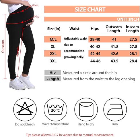 طماق الأمومة LUOWAN تمتد بطول كامل يجب أن يكون لديك سراويل حمل ناعمة in Kuwait