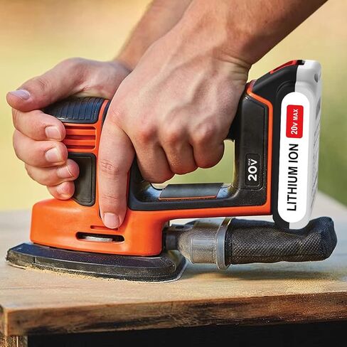 بطارية ليثيوم energup 2pack LBXR20 20V متوافقة مع بطارية ليثيوم Black & Decker 20V MAX LBXR2520 LBXR2020 LBX20 LB2X4020 LB2X3020 وLCC221 LST522 LST201 LST220 LST300 20V Max مع شاحن in Kuwait