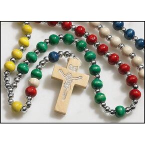 Value Priced Wood Mission Rosary in Kuwait