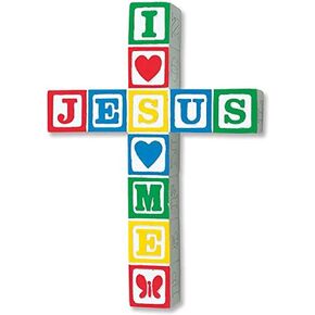 Abbey Gift I Love Jesus Cross-Primary Color, 6.25 x 8.75 (56605T) in Kuwait