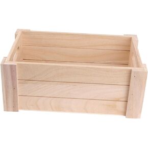 FONDOTIN Wooden Desk Case 1Pc wooden desktop storage basket blank wood crates storage decorative wood crates toy storage chest wood decor toiletry containers wood storage case wooden box