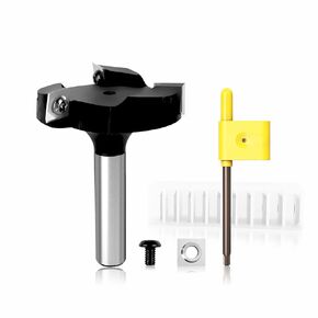 CNC Spoilboard Surfacing Router Bit， 1/2" Shank，3 Wing，2-5/16"Cutting Diameter.Adopt Carbide.Professional Woodworking Tools in Saudi Arabia
