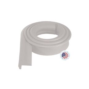 KidKusion Jumbo Edge Cushion | 6Ft | Taupe | Made in USA | Child Safety Edge Guard, Babyproof Furniture Bumper