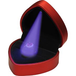 صندوق قلادة أسود LED بتصميم مثمن فاخر LED صندوق هدايا مجوهرات قلادة LED صندوق هدايا مجوهرات مع ضوء للرجال والنساء والفتيات أبعاد الصندوق 2.83〞(عرض)*3〞(عمق)*2.17〞(ارتفاع) in Kuwait