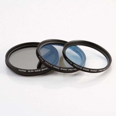 مجموعة مرشح عدسة الكاميرا الزجاجية الضوئية النحيفة Fotga 55 مم (متغير ND2-ND400 ND + MC UV + MC CPL Filter) + حقيبة فلتر، تناسب عدسة الكاميرا Canon Nikon Sony Pentax DSLR بدون مرآة بخيط 55 مم in Kuwait