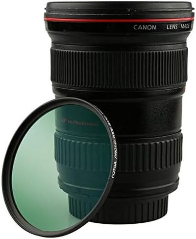 مجموعة مرشح عدسة الكاميرا الزجاجية الضوئية النحيفة Fotga 55 مم (متغير ND2-ND400 ND + MC UV + MC CPL Filter) + حقيبة فلتر، تناسب عدسة الكاميرا Canon Nikon Sony Pentax DSLR بدون مرآة بخيط 55 مم in Kuwait