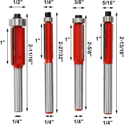Sydien 4 قطع 1/4 مجموعة لقم التوجيه، مجموعة لقم التوجيه فلوش، مجموعة لقم التوجيه in Kuwait