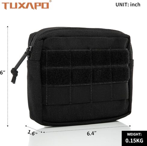 شنطة صغيرة تكتيكية من توكسابو، شنطة ادارية بحزام للاستخدام اليومي مع سحاب، مقاس 6.4×1.6×6 انش in Kuwait