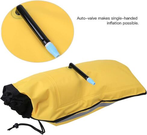 Vbestlife Kayak Paddle Float, Paddle Float, Kayaker Floating Bag, Nylon Durable for Kayak with Reflective Strips Kayak Assist Canoe in Saudi Arabia