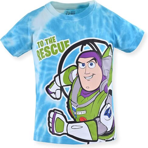 Disney Toy Story Boys’ 3 Pack T-Shirts for Toddler and Little Kids – Blue/White/Green/Yellow in Saudi Arabia