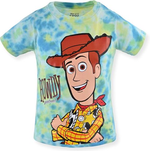 Disney Toy Story Boys’ 3 Pack T-Shirts for Toddler and Little Kids – Blue/White/Green/Yellow in Saudi Arabia