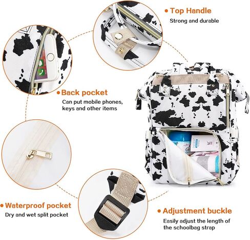 Diaper Bag Backpack for Mom & Dad, Multifunction Waterproof Baby Changing Bags, Large Nappy Bag Backpack in Saudi Arabia