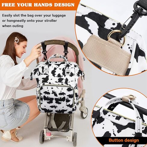 Diaper Bag Backpack for Mom & Dad, Multifunction Waterproof Baby Changing Bags, Large Nappy Bag Backpack in Saudi Arabia