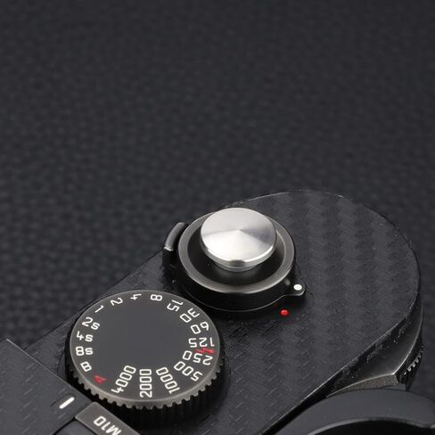 زر مصراع الكاميرا زر تحرير مصراع معدني لـ Fujifilm X-E4 X-E2S X-E3 X-T2 X-T3 XT4 XT30 X-T20 X-Pro3 X-Pro2 X100V X100T X100S X100F وM11 M8 M9 M10 M-240 M9-P سطح محدب فضي in Kuwait