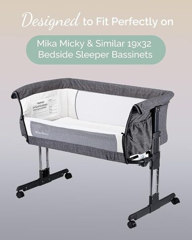 Bassinet Fitted Sheets Compatible with SNOO Happiest Baby Oval Bassinet - Buttery Soft, Silky Comfort, Premium Stretchy Jersey Knit Sheets - Sky + Sage + Cloud, 3 Pack in Kuwait
