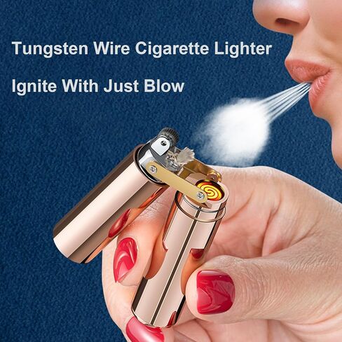 YODOOLTLY 2 في 1 ولاعة شعلة كلاسيكية الكيروسين ولاعات USB قابلة لإعادة الشحن، أداة تدخين أسطوانية صغيرة مقاومة للرياح للرجال مجموعة هدية (أسود) in Kuwait
