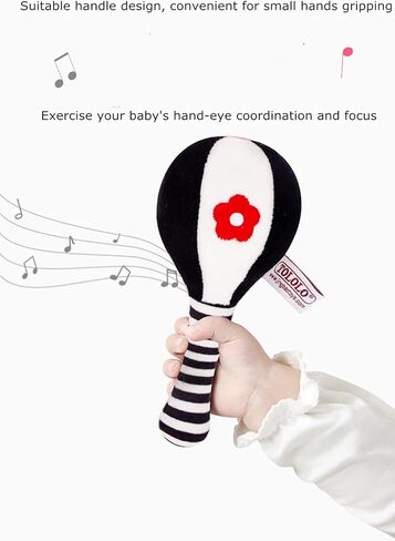 ألعاب خشخيشات للأطفال خشخيشات محشوة، قطعتان من ألعاب الأطفال الرضع الخشخيشة الناعمة من عمر 0 ​​إلى 3 أشهر ألعاب قبضة اليد التنموية المبكرة للرضع حديثي الولادة والبنات والأولاد هدية (ألعاب خشخيشات الأطفال) in Kuwait