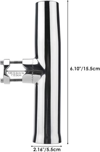 حوامل قضيب تثبيت من الفولاذ المقاوم للصدأ من Xeternity، مشبك نمط البطولة على حامل قصبة الصيد للقضبان 7/8 بوصة إلى 1 بوصة in Kuwait