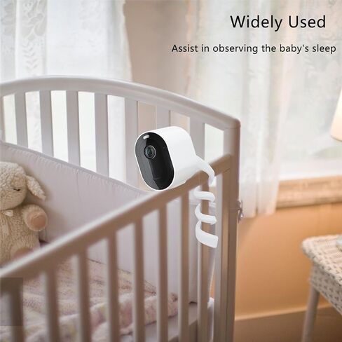 TEKCAM Flexible Twist Mount Compatible with Arlo Pro 2/Pro3/Pro4, Arlo Ultra 2 Outdoor Indoor Twist Mount Bracket Camera Adjustable Holder Attach Your Camera Wherever with No Tools, 2 Pack, White in Kuwait