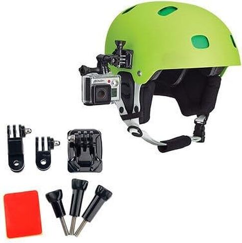 Action Mount Helmet with 3-Way Pivots for Popular Sports Camera, or other Action Mount products. Flat & Curved. in Kuwait